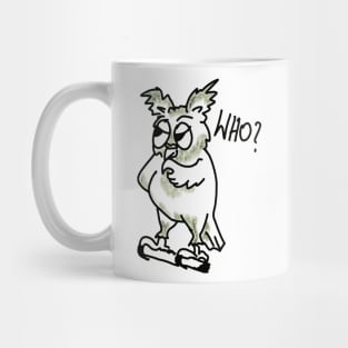 Cute thinking owl Mug